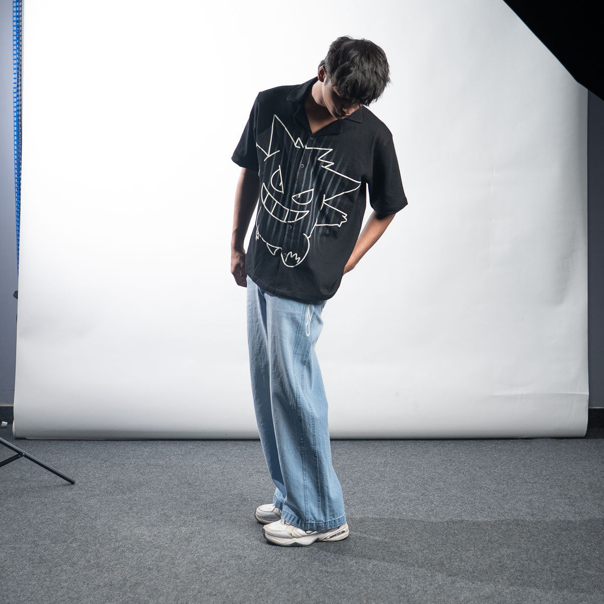 LOW RISE BLUE WASHED DENIM